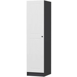 Ντουλάπα Μονόφυλλη Minar Kale 506MNR3620 45x52x210cm Anthracite-White Μονόφυλλη