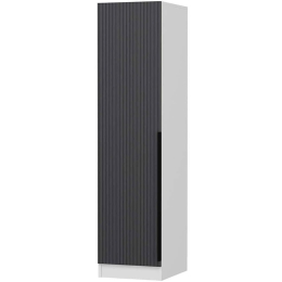 Ντουλάπα Μονόφυλλη Minar Kale 506MNR3624 45x52x210cm White-Anthracite Μονόφυλλη