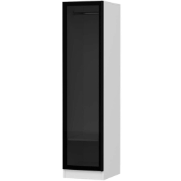 Ντουλάπα Μονόφυλλη Minar Kale 506MNR3638 45x52x210cm White-Black Μονόφυλλη