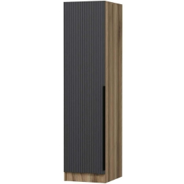 Ντουλάπα Μονόφυλλη Minar Kale 506MNR3644 45x52x210cm Oak-Anthracite Μονόφυλλη