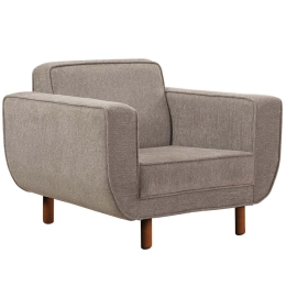 Πολυθρόνα Larus 867UNQ1092 103x92x81cm Walnut-Grey