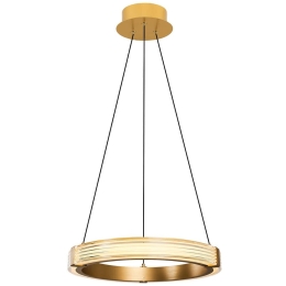 Φωτιστικό Οροφής 414LRC1945 Φ40x120cm Led 2200lm 22W 3000K Gold Opviq