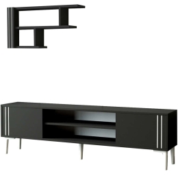 Σύνθεση Τηλεόρασης Snow 382NRC1147 140x29,6x44,6cm Anthracite