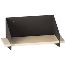Ράφι Τοίχου Medium Arm 491CRT1303 40x19x20cm Black