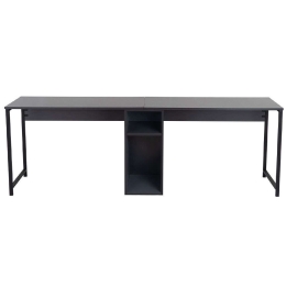 Γραφείο - Σταθμός Εργασίας 2 Θέσεων Twin 241NRD1104 240x60x74cm Anthracite-Black