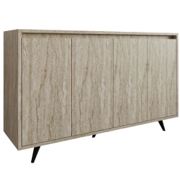 Μπουφές Shans 811MDD4152 140x40x86cm Travertine Beige Μοριοσανίδα, Μελαμίνη