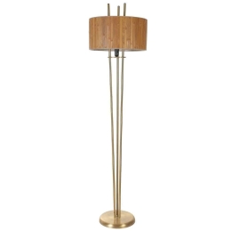 Φωτιστικό Δαπέδου Belen 534LUN4454 Φ30x165cm E27 40W Brown-Gold Opviq