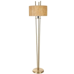 Φωτιστικό Δαπέδου Belen 534LUN4456 Φ30x165cm E27 40W Natural-Gold Opviq