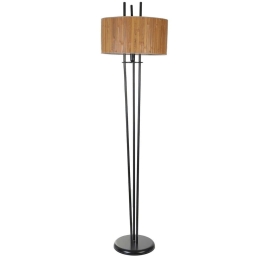 Φωτιστικό Δαπέδου Belen 534LUN4472 Φ30x165cm E27 40W Brown-Black Opviq