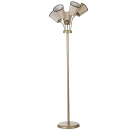 Φωτιστικό Δαπέδου Gunes 534LUN4525 Φ30x165cm 5xE27 40W Cream-Gold Opviq