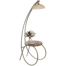 Φωτιστικό Δαπέδου Guler 534LUN4555 35x64x165cm E27 40W Gold-Walnut Opviq