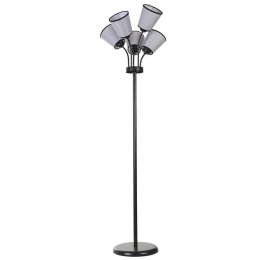 Φωτιστικό Δαπέδου Gunes 534LUN4563 Φ30x165cm 5xE27 40W Grey-Black Opviq