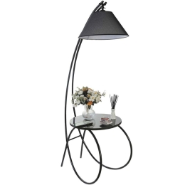 Φωτιστικό Δαπέδου - Τραπεζάκι Guler 534LUN4606 35x64x165cm E27 40W Black Opviq