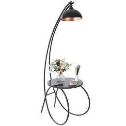 Φωτιστικό Δαπέδου - Τραπεζάκι Guler 534LUN4608 35x64x165cm E27 40W Black Opviq