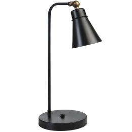 Φωτιστικό Επιτραπέζιο Dora 534LUN5125 Φ18x45cm E14 40W Black Opviq
