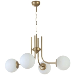 Φωτιστικό Οροφής Nevada 846STL5132 Φ65x70cm 4xE27 40W Gold-White Opviq