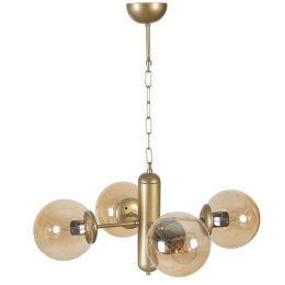 Φωτιστικό Οροφής Bankok 846STL5138 Φ45x70cm 4xE27 40W Gold-Honey Opviq