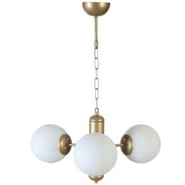 Φωτιστικό Οροφής Bankok 846STL5140 Φ40x70cm 3xE27 40W Gold-White Opviq