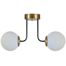 Φωτιστικό Οροφής - Πλαφονιέρα Pablo 846STL5144 40x30cm 2xE27 40W Multi-White Opviq