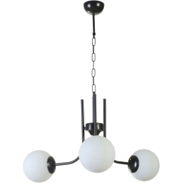 Φωτιστικό Οροφής Nevada 846STL5173 Φ65x70cm 3xE27 40W Black-White Opviq