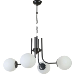 Φωτιστικό Οροφής Nevada 846STL5174 Φ65x70cm 4xE27 40W Black-White Opviq