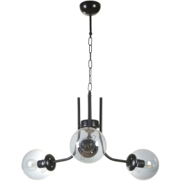 Φωτιστικό Οροφής Nevada 846STL5176 Φ65x70cm 3xE27 40W Black Opviq