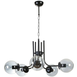 Φωτιστικό Οροφής Nevada 846STL5178 Φ65x70cm 5xE27 40W Black Opviq
