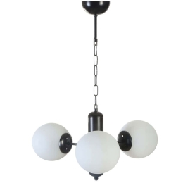 Φωτιστικό Οροφής Bankok 846STL5179 Φ40x70cm 3xE27 40W Black-White Opviq