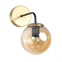 Φωτιστικό Τοίχου - Απλίκα Pablo 846STL4119 15x30x25cm 1xE27 40W Black-Gold Opviq