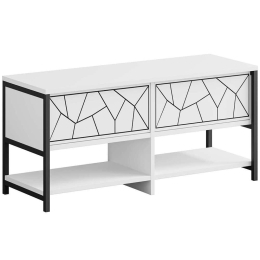 Παπουτσοθήκη Inola 855DTE5177 105x37x47cm White Μοριοσανίδα, Μέταλλο