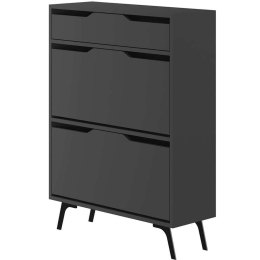 Παπουτσοθήκη Astat 855DTE5185 81,6x29,5x110cm Anthracite Μοριοσανίδα, Μελαμίνη