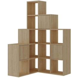 Βιβλιοθήκη Paleo 855DTE3783 150,8x28x150,8cm Oak