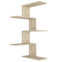 Ραφιέρα Τοίχου Caniko 804TRH1623 51,5x29,6x109cm Travertine Beige