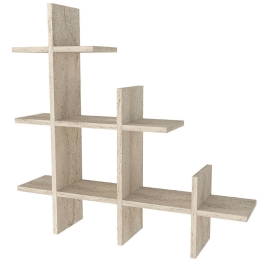 Ραφιέρα Τοίχου Juke 804TRH1622 81,8x18x80cm Travertine Beige