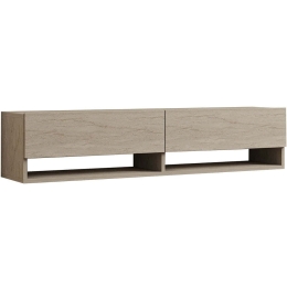 Έπιπλο Τηλεόρασης Επιτοίχιο Arges 495SSE1628 141x30x31cm Travertine Beige