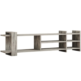 Έπιπλο Τηλεόρασης Zeyna 835PUQ6402 156x29,6x40cm Marble Effect White