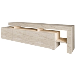 Έπιπλο Τηλεόρασης Με Φως Led Beliz 382NRC2508 192x37x53cm Travertine Beige