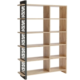 Βιβλιοθήκη 787CDL1505 120x25x145cm Pine-Black