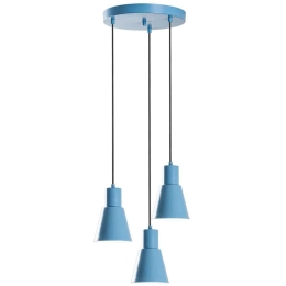 Φωτιστικό Οροφής Konikkem 892OPV2072 Φ40x114cm 3xE27 40W Light Blue Opviq