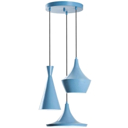 Φωτιστικό Οροφής Tom 892OPV2092 Φ45x135cm 3xE27 40W Light Blue Opviq