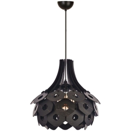 Φωτιστικό Οροφής 687HMY2335 Φ40x71cm 1xE27 40W Black Opviq