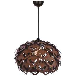 Φωτιστικό Οροφής 687HMY2337 Φ38x67cm 1xE27 40W Walnut Opviq