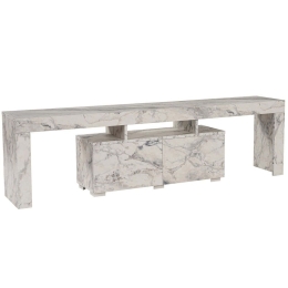 Έπιπλο Τηλεόρασης Enclave 241NRD1318 180x31,3x50cm Marble Effect White