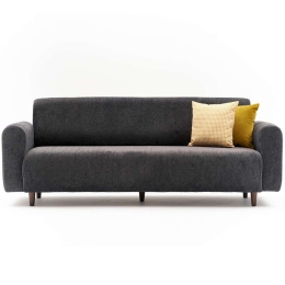 Καναπές Τριθέσιος Noya 825BLC4304 220x70x87cm Anthracite