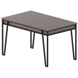 Τραπέζι Επεκτεινόμενο Pal 855DTE4606 132/170x80x76cm Mocha Μοριοσανίδα, Μέταλλο