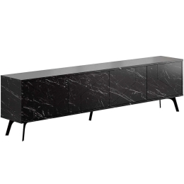 Έπιπλο Τηλεόρασης Dune 855DTE3172 180x29,6x50cm Marble Effect Black