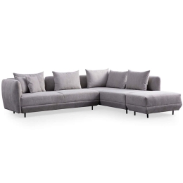 Καναπές Γωνιακός Floransa 560ARE1249 310x265x76cm Light Grey