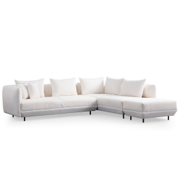Καναπές Γωνιακός Floransa 560ARE1264 310x265x76cm White