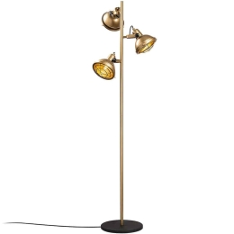 Φωτιστικό Δαπέδου Spoly 521SHN1535 37x37x162cm 3xE14 40W Gold Opviq