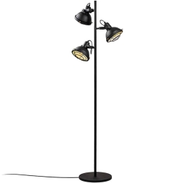 Φωτιστικό Δαπέδου Spoly 521SHN2255 37x37x162cm 3xE14 40W Black Opviq